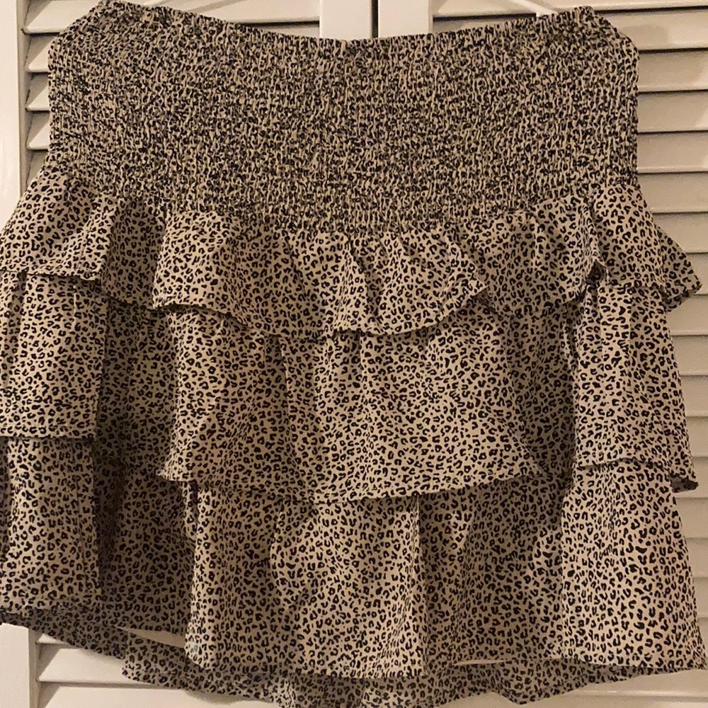 Cute Layered Skirt With Animal Print. Lovely!